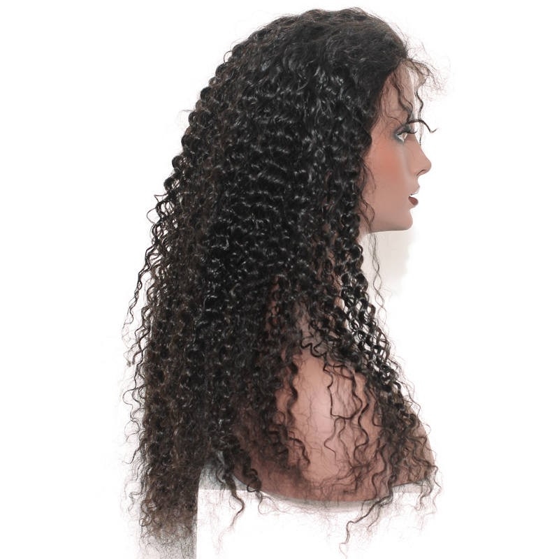 Lace Front Wig With Baby Hair 250% Dneisty Glueless Wig with Baby Hair Bleached Knots Natural Color Human Kinky Curly Hair Wig For Black Women - Image 3
