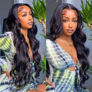 Hd Transparent Lace Wigs Body Wave 13X4 Lace Frontal Human Hair Wigs Pre Plucked Hairline - Image 5