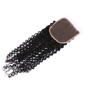 5x5 Transparent HD Swiss Thinner lace Curly Human Hair Lace Closure With Baby Hair Bleached Knots - Image 3