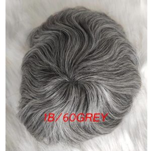 Swiss Full Lace Men's Toupee 1B Color 100% European Human Hair Toupee For Men 8 x10 Inch Lace Mens Wigs Hair System - Image 17