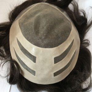 Toupee For Man's Hair Replacement System Wigs With Soft Thin 10"X 8" Mono Lace Hairpiece 90% #5 Brown Human Hair Mixed 10% Grey Hair - Image 19