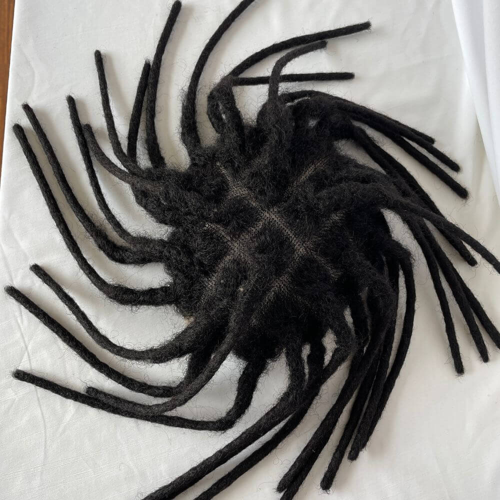 8 Inch 8x10 Transparent Full Swiss Lace Base Afro Dreadlock Extensions Toupee For Men Extensions Human Hair Dreadlock Hairpieces Replacement System - Image 6
