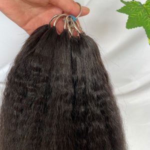200pc/Lot Kinky Straight Feather Line Hair Extensions 100% Human Hair Extensions Long 18-24inch Feather Hair Extensions