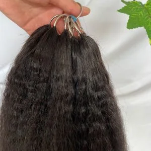 200pc/Lot Kinky Straight Feather Line Hair Extensions 100% Human Hair Extensions Long 18-24inch Feather Hair Extensions