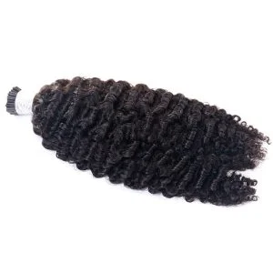 Alternative view of Cambodian Soft Kinky Curly I Tip I Tip Kinky Curly Raw 3B Kinky Curly I Tip