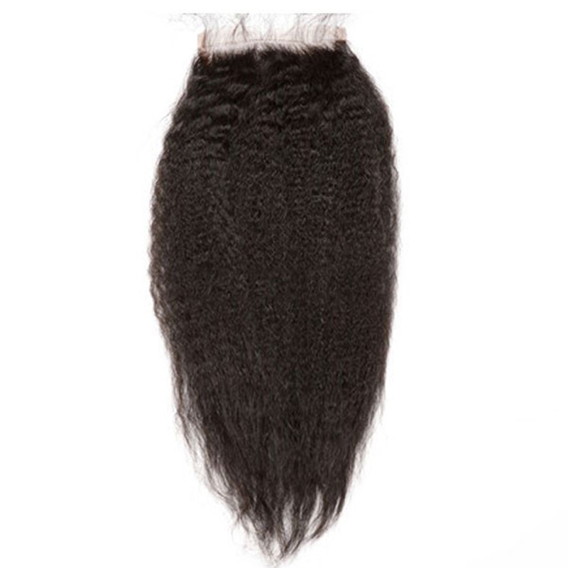 4x4 HD Lace Closures Natural Color Kinky Straight Vietnamese Human Remy Hair Free Part Lace Closure 4x4 inchs - Image 5