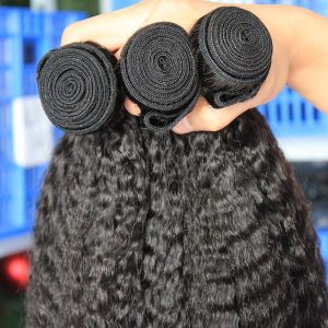 8A Grade Hotsale Human Hair Extensions Brazilian Unprocessed Hair Bundles Kinky Straight 100g/pc Brazilian Hair 3pcs Lot - Image 5