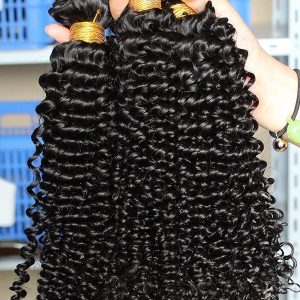 Hair Bundle Deals Kinky Curly Hair Peruvian Human Hair Weave 3 Bundles Natural Color