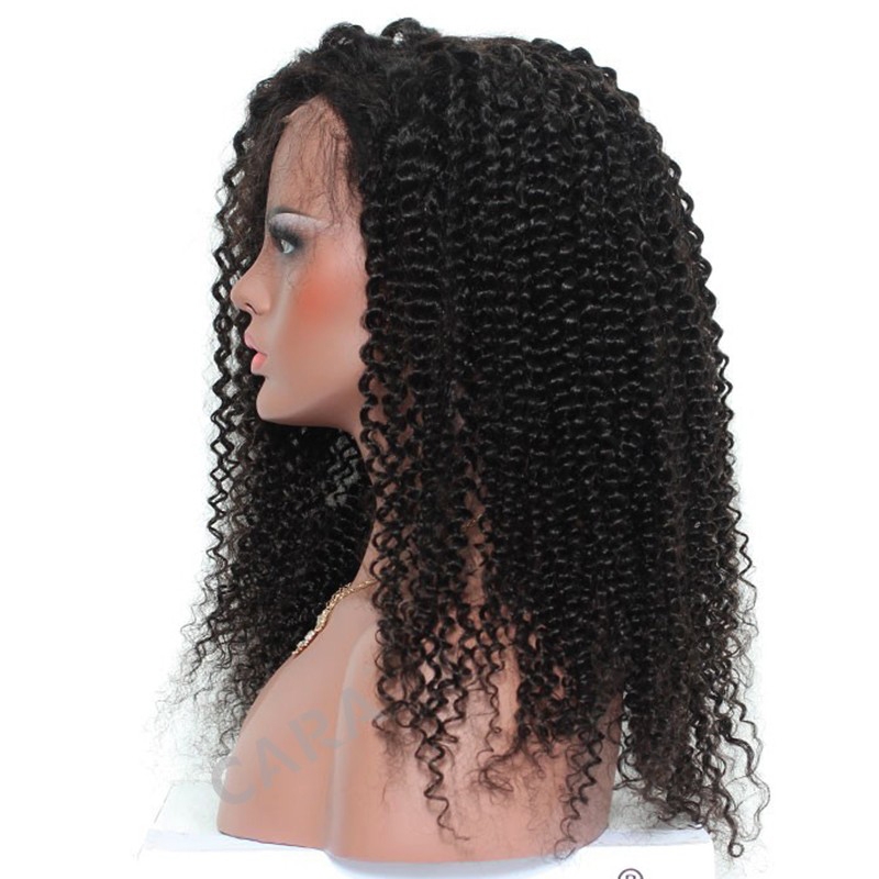 Brazilian Lace Front Wigs Human Hair 250% Density Pre-Plcked Natural Color Kinky Curly With Baby Hair Bleached Knots Lace Wig For Black Women - Image 3