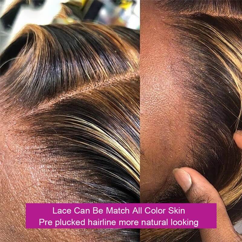 Straight Highlight Wig Short Bob Wig Honey Blonde 13x4 Lace Front Wigs For Black Women 8-16inch Bob Wig Brown Colored Wigs - Image 2