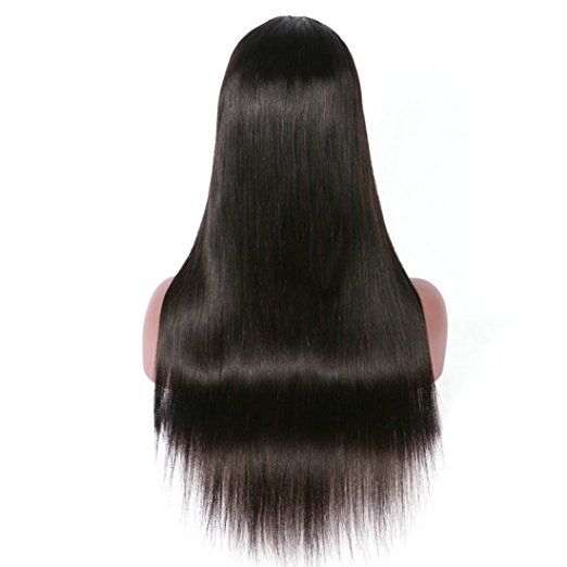 U Part Wigs Human Hair For Black Women Silky Straight Middle Part 1x4 U Parting Brazilian Remy Hair Natural Color - Image 3