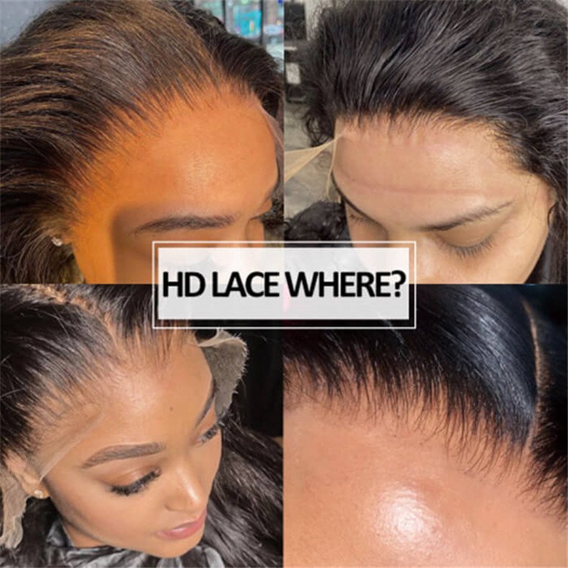 Water Wave 13*6 Hd Transparent Lace Front Wig Human Hair Wet And Wavy Wigs Pre Plucked For Sale - Image 7