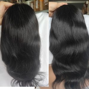 Swiss Lace Men's Toupee Lace Front Men Wig Replacement System Human Hair wig style for men Bleached Knots 10x8inch Long Hair 12''Long Hair Toupee - Image 7