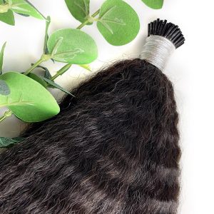 Kinky I Tip Extensions Kinky Straight I Tip Hair Virgin Raw Human Hair I Tip Extensions - Image 6