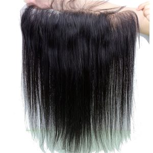 Alternative view of 8A Peruvian Lace Frontal Closure Unprocessed Human Hair 13x6 Bleached Knots Frontal Straight Full Lace Frontal 20inch