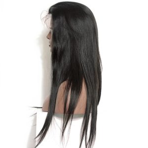 Natural Looking Human Hair Lace Front Wigs Pre-Plucked Natural Hair Line Ponytail Wigs Brazilian Wigs 150% Density Wigs Silk Straight - Image 3