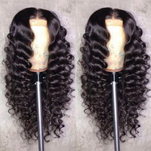 Loose Deep Wave Wigs HD Swiss Transparent Lace Front Human Hair Wigs Peruvian Pre Plucked 13x4 Lace Front Wigs For Black Women Glueless Remy Hair - Image 2