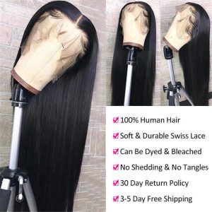Skin Melt Hd Lace Wigs 13X4 Lace Front Wigs Straight Human Hair Wigs Beauty Supply 30 Inch - Image 7