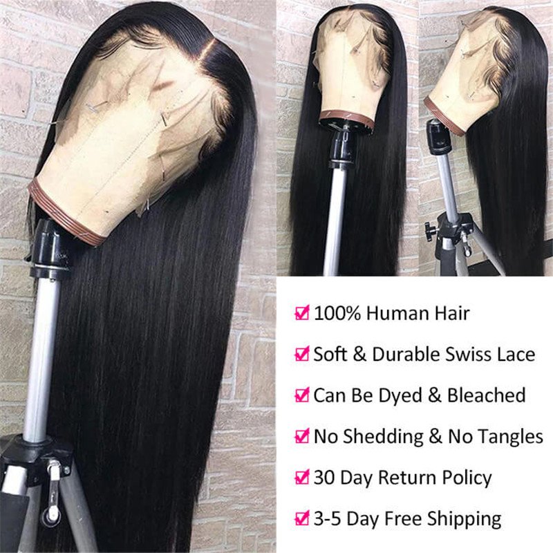 Skin Melt Hd Lace Wigs 13X4 Lace Front Wigs Straight Human Hair Wigs Beauty Supply 30 Inch - Image 7