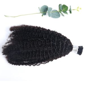 Wholesale Afro Kinky Curly I Tips Kinky Curly I Tip Hair Extensions Human Virgin Brazilian I Tip Hair Extensions - Image 3