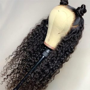 Curly Wig Human Hair Lace Frontal Wigs 180 Lace Front Wig Pre Plucked Bleached Knots Wigs Brazilian Remy 13x4 Frontal Lace Wig - Image 3