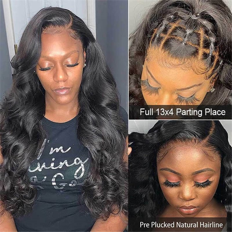 Body Wave Skin Melt Hd Lace Wigs 13*4 Lace Front Wigs Human Hair Real Transparent Lace - Image 4