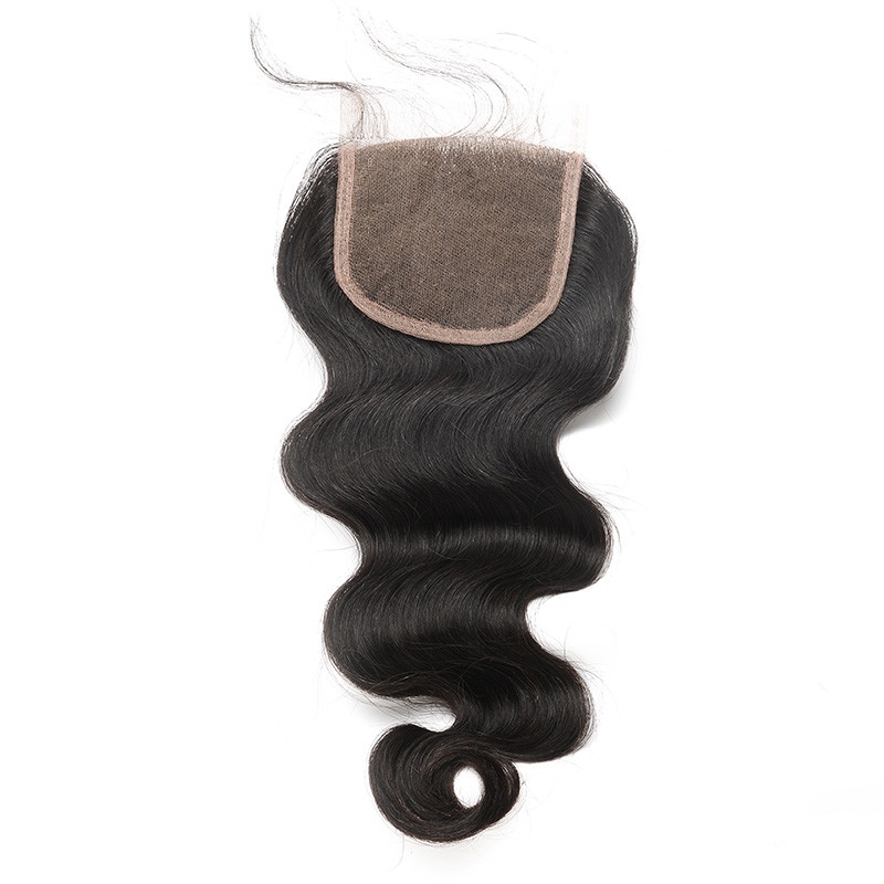 Transparent HD Swiss Thinner lace Body Wave 5x5 Lace Closure Brazilian Remy Hair Baby Hair Bleached Knots Human Hair Natural Color - Image 2