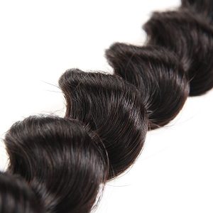 Loose Deep Wave Bundles with Closure Unprocessed Remy Virgin Hair Deep Wave With Closure Natural Color - Image 3