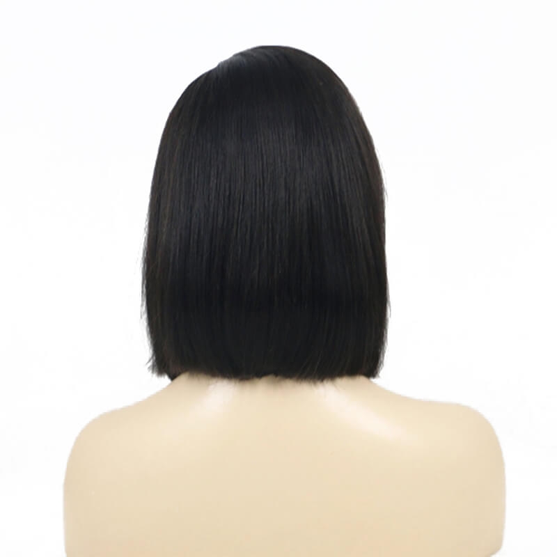 Human Short Hair 13x6 Lace Frontal Wigs Natural Color Human Hair For Women With 130% Density Natural Hairline - Image 4
