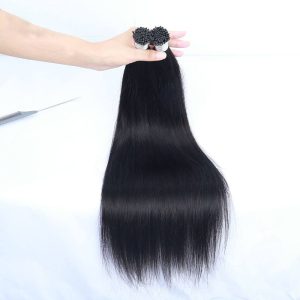 Brazilian Silk Straight I Tip Microlinks Hair Extensions Human Hair For Black Women I Tip Virgin Hair Extensions Pwigs - Image 5