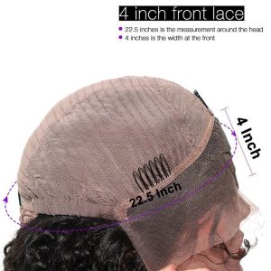 300% High Density Lace Front Human Hair Wig Loose Wave Brazilian Remy Human Hair Lace Wig Glueless Lace Front Wigs for Black Women NaturalColor - Image 5