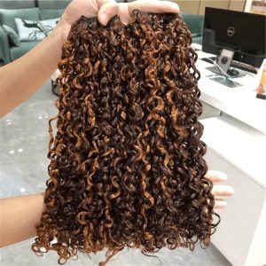 Alternative view of 10 A Ombre Hightlight  Cambodian Human Hair Bundles Cuticle Aligned Curly Human Hair Bundles 1pcs