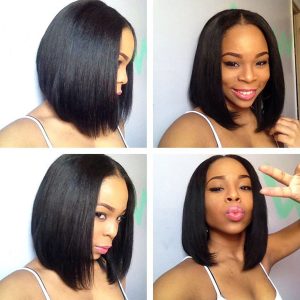13x6 Lace Front Wig Short Bob Wigs for Black Women Full Lace Front Wigs Silky Straight Human Hair Bob Short Pixie Cut Wig - Image 3