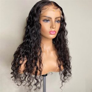 Water Wave Lace Front Wig Pre Plucked Human Hair Wigs 28 30 32inch Long Brazilian Lace Front Human Hair Wigs For Women - Image 2