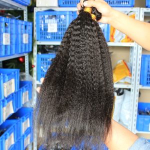 8A Grade Unprocessed Hair Bundles Kinky Straight Weave Human Hair Weave Brazilian Hair 3pcs Lot Brazilian Weave - Image 4