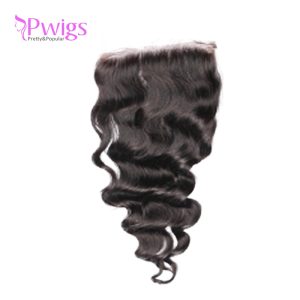 Loose Wave 5x5 Lace Closure With Baby Hair With Bundles Brazilian Remy Hair Human Hair Closure - Image 6