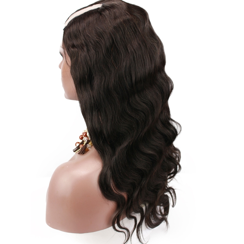 Human Hair U Part Wigs Body Wave Peruvian Remy Hair Wigs With Natural Color Full Density - Image 3