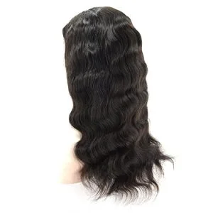 Alternative view of Brazilian Body Wave Remy U Part Wig With Baby Hair Human Hair Natural Black Color For Women