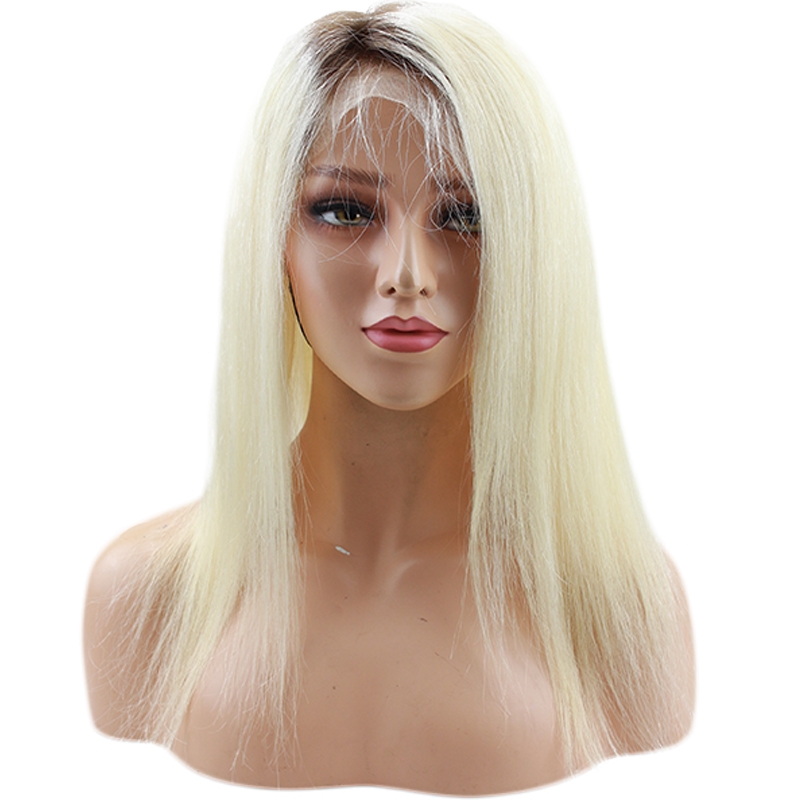 Silky Straight 4/613 Ombre Blonde Lace Front Wigs For Women Brazilian Human Hair With Baby Hair Full Lace Wigs Cap - Image 2