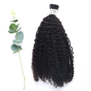 Alternative view of I Tip Afro Kinky Curly 4B 4C Kinky Curly I Tip Extensions I Tip Kinky Curly Hair Extensions
