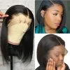 8-16inch Short Straight Bob Wig Lace Front Human Hair Wigs For Black Women 150% Density Remy Brazilian Bob Lace Wig Pre Plucked