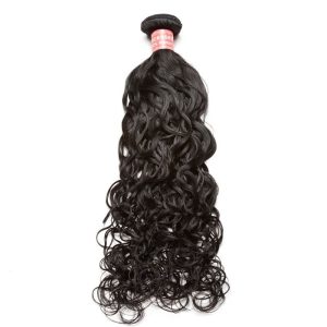 Brazilian Human Hair 1 Pc Water Wave Brazilian Hair Weave Bundles 8A Beauty Hair Products Human Hair Extensions (1 PC)