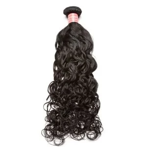 Brazilian Human Hair 1 Pc Water Wave Brazilian Hair Weave Bundles 8A Beauty Hair Products Human Hair Extensions (1 PC)