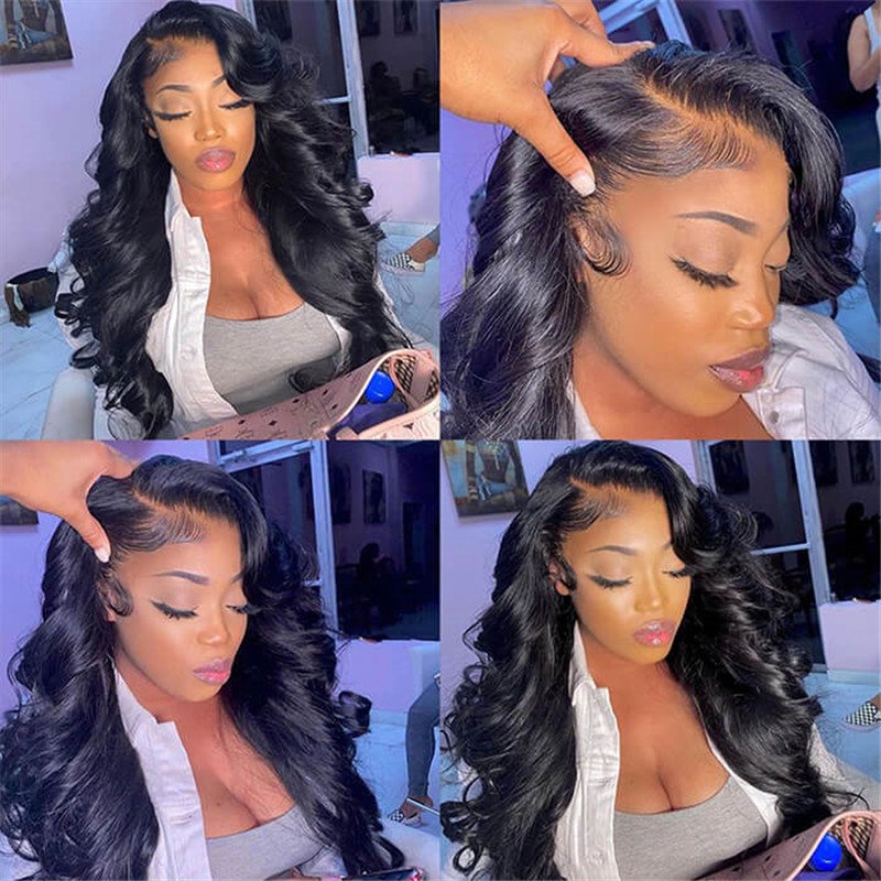 Body Wave Skin Melt Hd Lace Wigs 13*4 Lace Front Wigs Human Hair Real Transparent Lace - Image 9