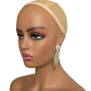 Realistic Female PVC Mannequin Head With Make Up Face and Shoulders Display Manikin Head Bust for Wigs,Makeup,Hats,Sunglasses Beauty Accessories - Image 4