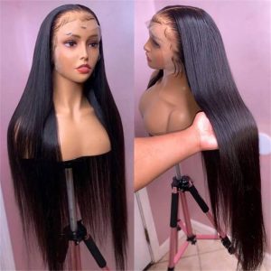 Skin Melt Hd Lace Wigs 13X4 Lace Front Wigs Straight Human Hair Wigs Beauty Supply 30 Inch - Image 3
