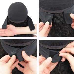Kinky Straight Headband Wig Human Hair Brazilian Virgin Hair Headband Wigs Human Hair for Black Women - Image 5