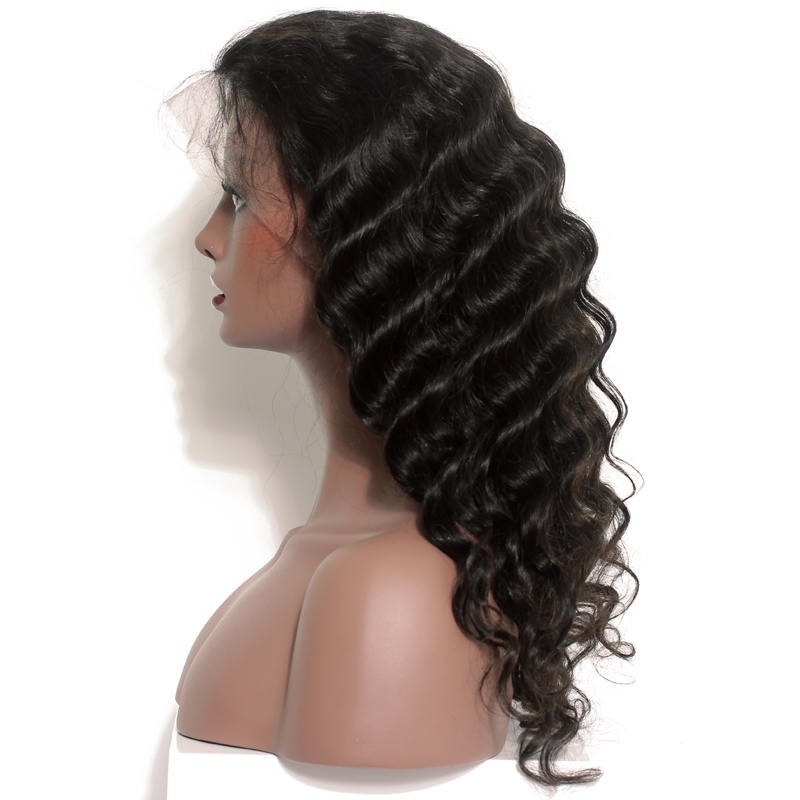 Brazilian Lace Front Wigs Human Hair Loose Wave Natural Color Hair 250% Density Pre Plucked With Natural Baby Hair - Image 3