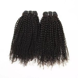 4B/4C  Kinky Curly Burmese 100% Remy Hair Extension Human Hair Weft Unprocessed Virgin Human Weave 3 Bundle