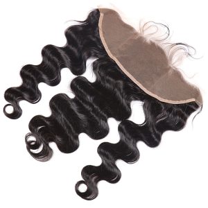 Alternative view of Pre Plucked Lace Frontal Closure 13x4 Body Wave Brazilian Remy Hair With Baby Hair Natural Hairline Free Part